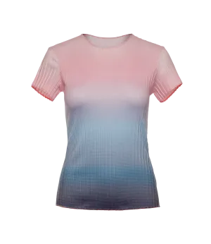 196051-466 | PLEATED S/S CREW | SILVERLAKE BLUE