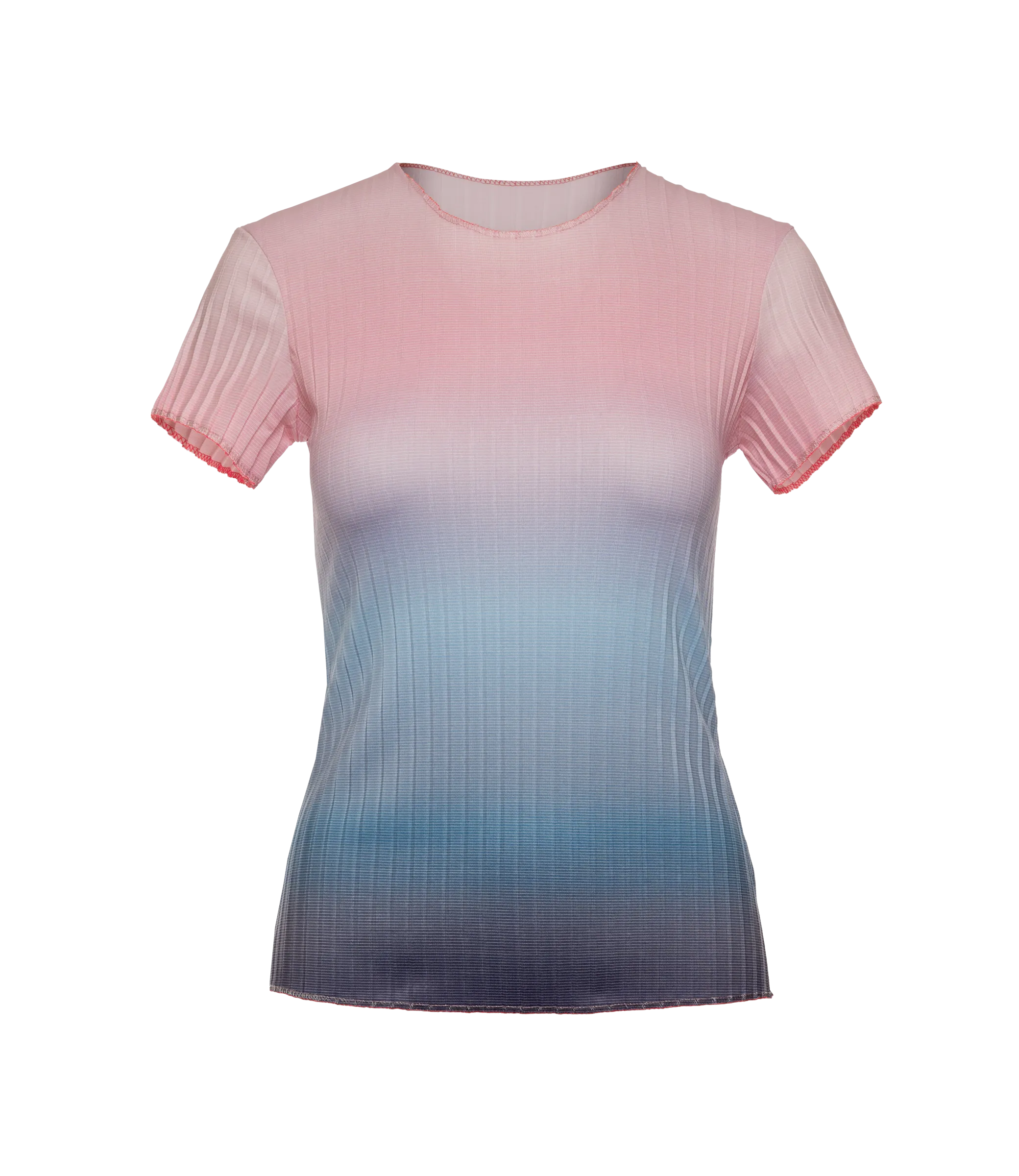 196051-466 | PLEATED S/S CREW | SILVERLAKE BLUE