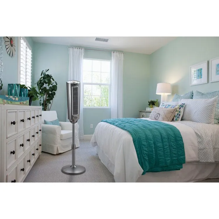 52" Space-Saving Oscillating Pedestal Fan with Remote Control