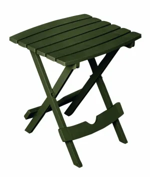 Adams Manufacturing 8500-60-3700 Plastic Quik-Fold Side Table, Earth Brown