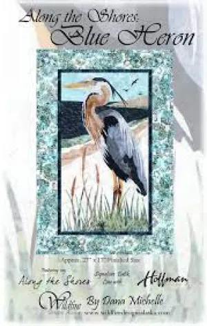 Along the Shores Blue Heron Individual Wallhanging Laser Kit with Pattern