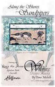 Along the Shores Sandpipers Individual Wallhanging Laser Kit with Pattern