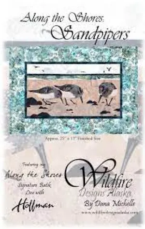 Along the Shores Sandpipers Individual Wallhanging Laser Kit with Pattern