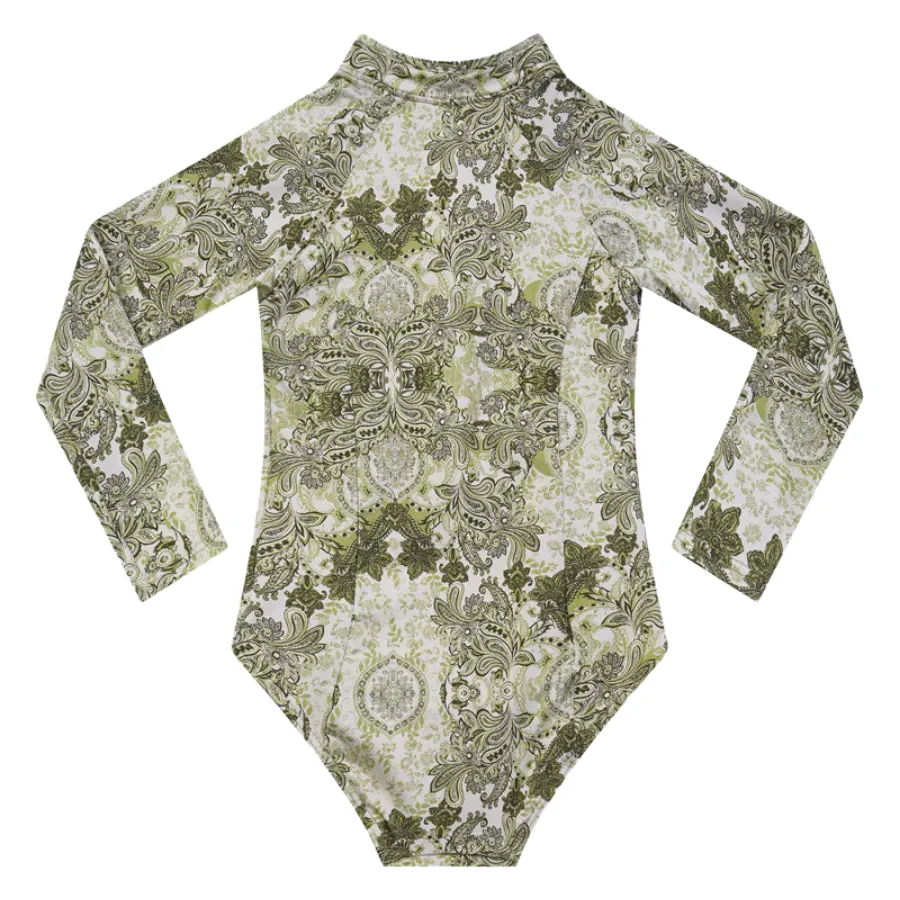 Aqua Blu Pre-Teens Long Sleeve One Piece AG24069TA - Tapestry