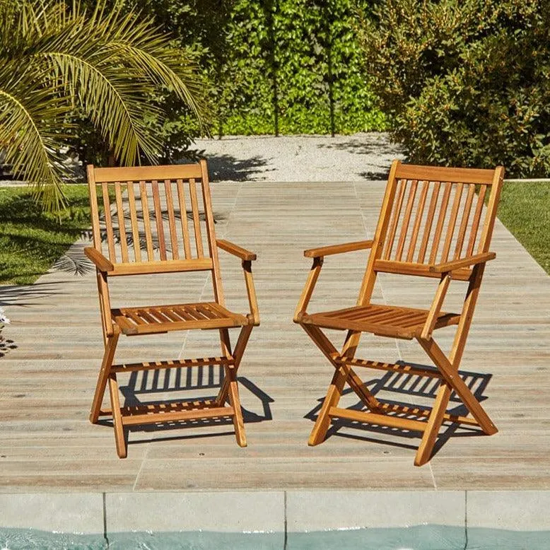 Ashby 4 Seater Wooden Garden Dining Set - 120cm