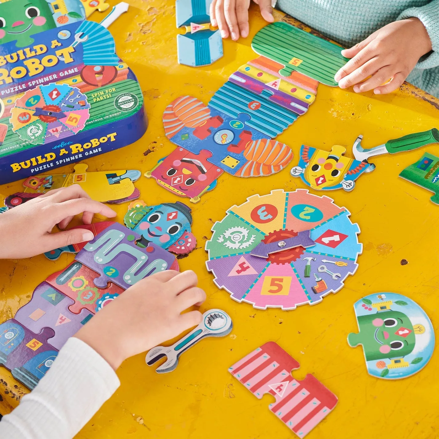 Build A Robot Puzzle Spinner Game