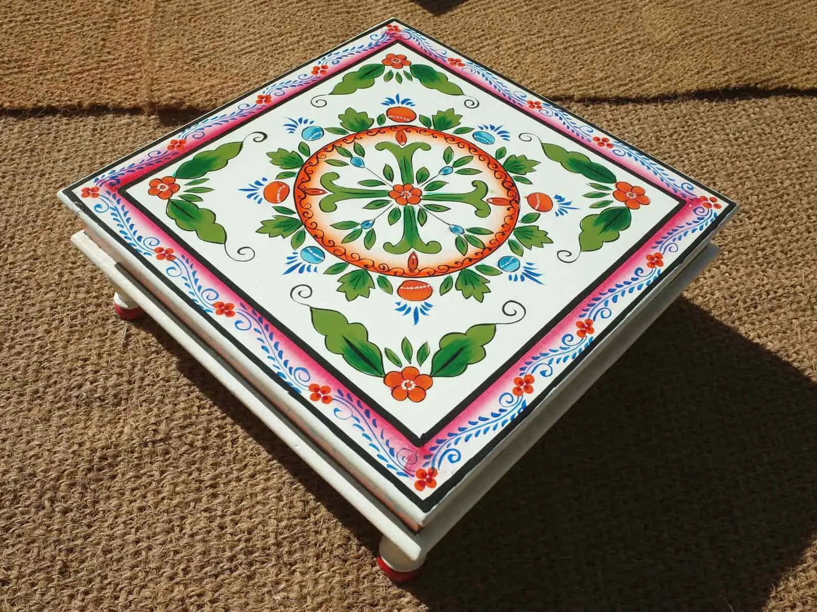 Camping with Soul Square Indian Table - Cream