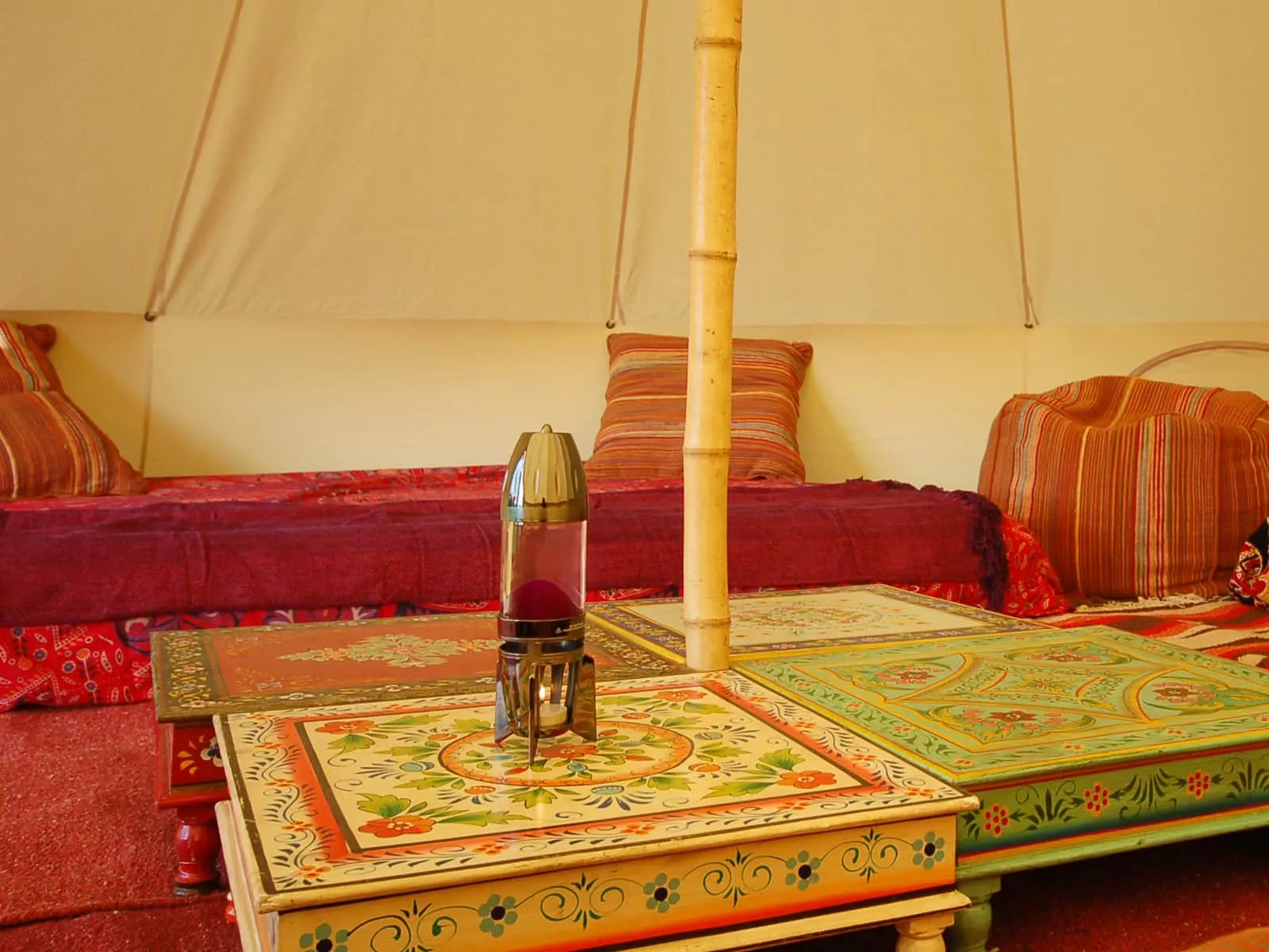Camping with Soul Square Indian Table - Cream