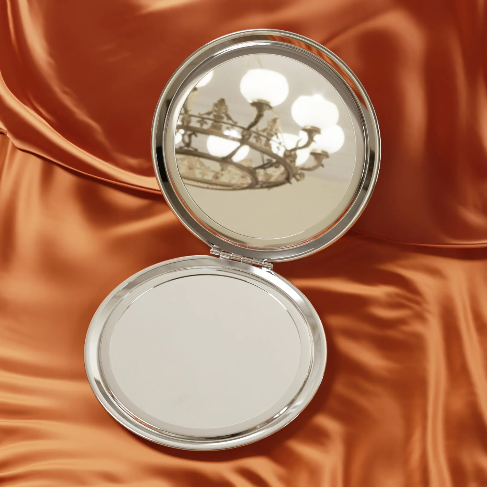 Celestial White Cat - Compact Travel Mirror