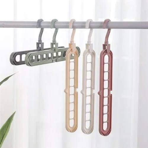 Clothes hangers 9-hole Multi-port Support Circle - (Pack of 2)