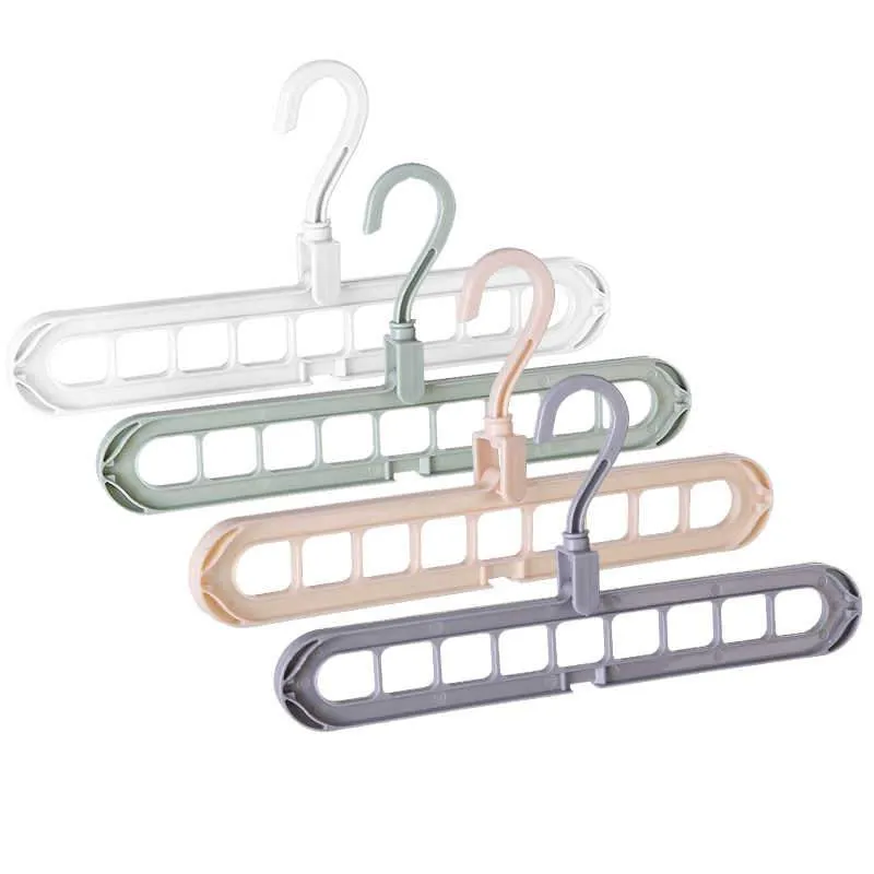Clothes hangers 9-hole Multi-port Support Circle - (Pack of 2)