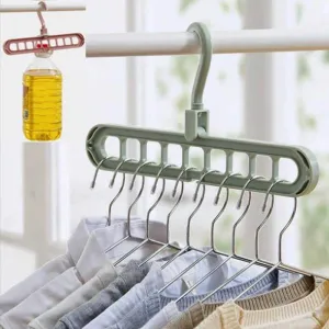 Clothes hangers 9-hole Multi-port Support Circle - (Pack of 2)