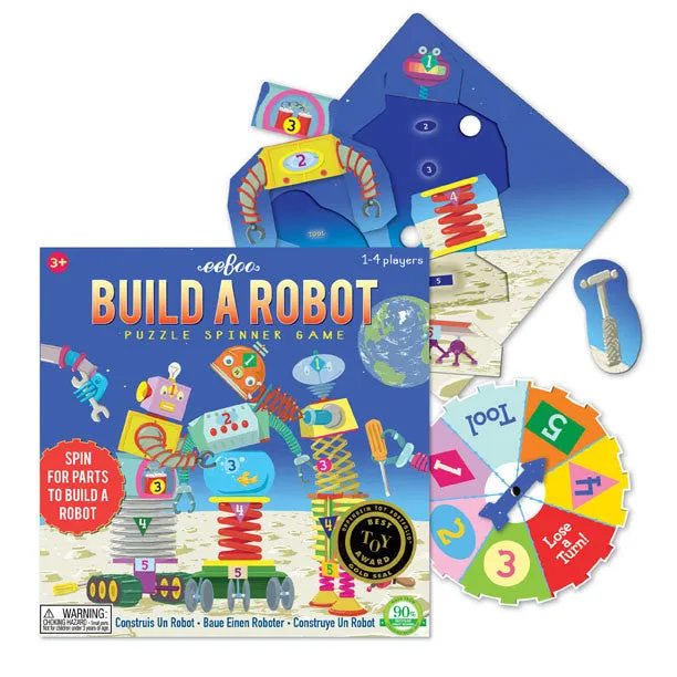eeBoo Build A Robot Spinner Puzzle Game