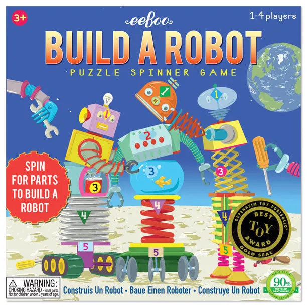 eeBoo Build A Robot Spinner Puzzle Game