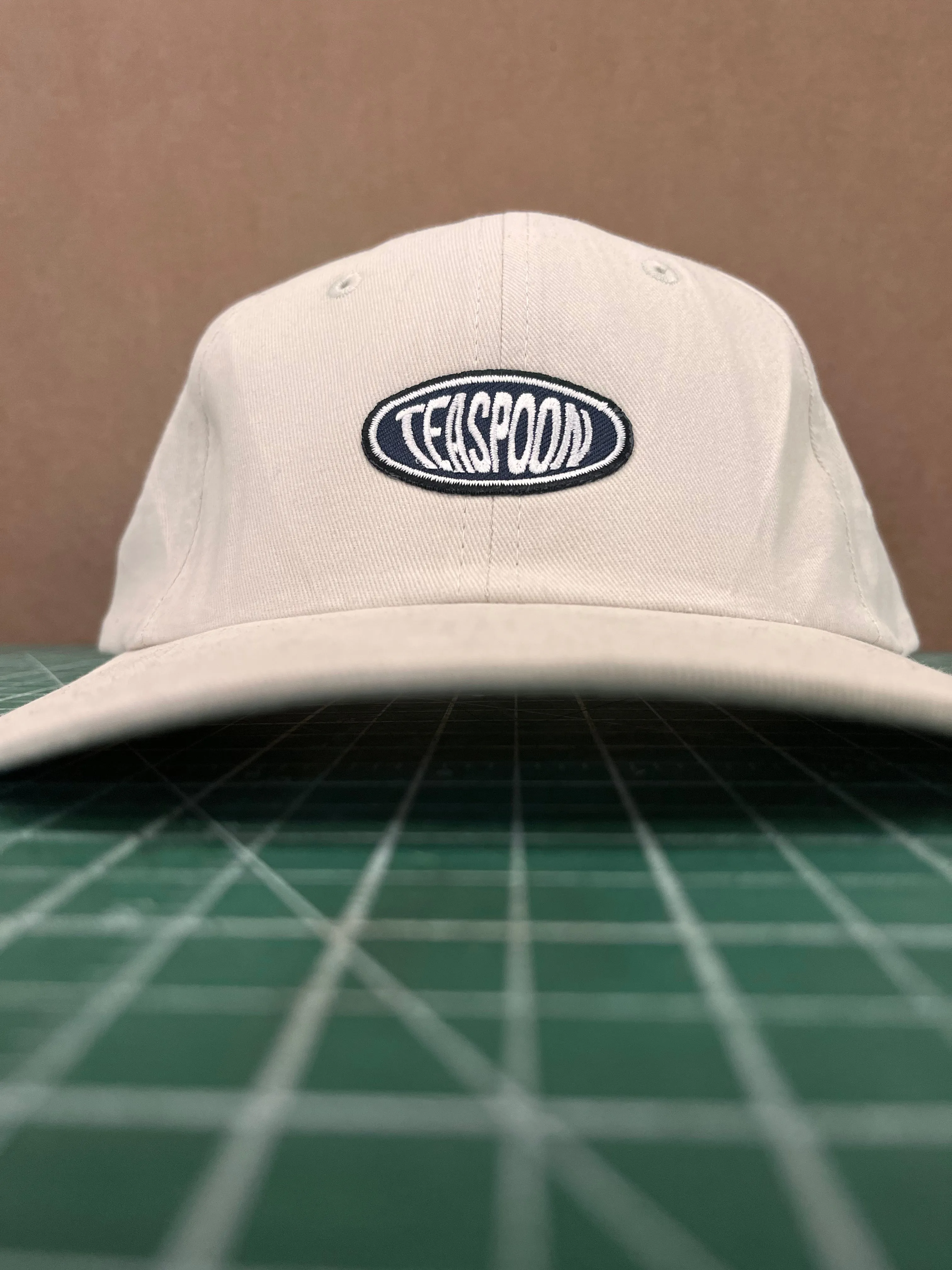 Elipse logo broderie [ Vintage Fabric soft cap] Beige
