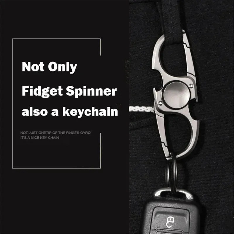 ELMAS Anti-Anxiety Finger Spinner Keychain & Bottle Opener