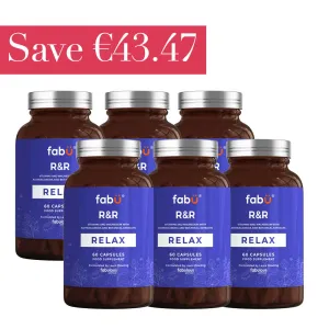 FabÜ R&R Relax 60 Capsules x 6 Month Bundle - Save €43.47