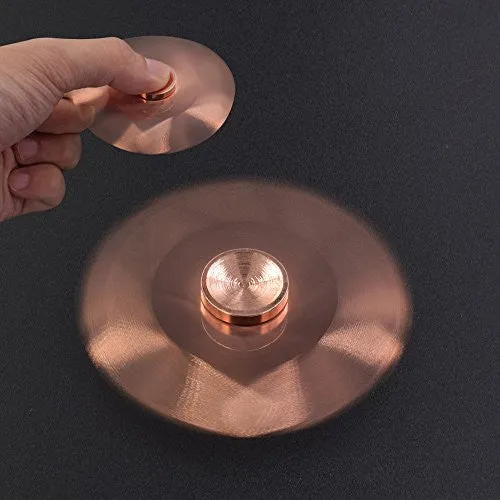 Fidget Spinner,Hand Spinner Finger Spinner EDC Fidget Spinner ADHD Focus Anxiety Relief Toys by Jarvania (Black and Red) (Brass Rose Gold)