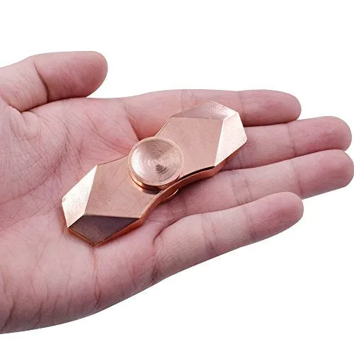 Fidget Spinner,Hand Spinner Finger Spinner EDC Fidget Spinner ADHD Focus Anxiety Relief Toys by Jarvania (Black and Red) (Brass Rose Gold)