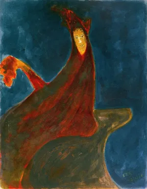 Figure I - Rabindranath Tagore - Bengal School - Indian Art Painting - Art Prints