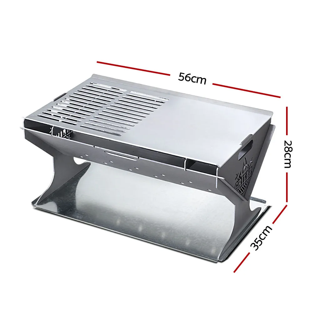 Fire Pit BBQ Outdoor Camping Portable Patio Heater Folding Packed Steel