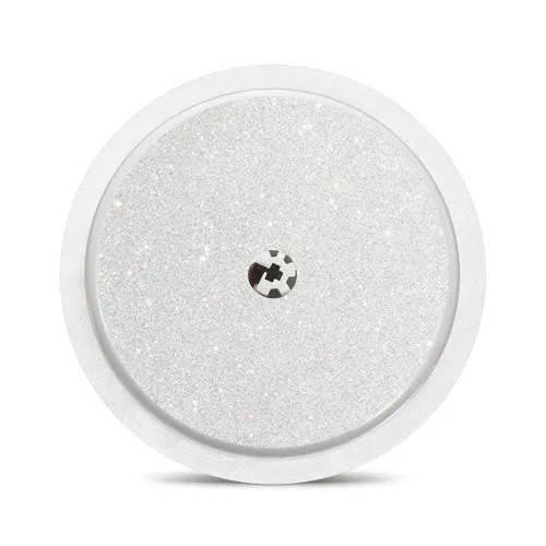Freestyle Libre 1 & 2 sensor sticker: White/silver glitter