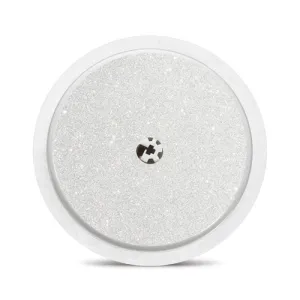Freestyle Libre 1 & 2 sensor sticker: White/silver glitter