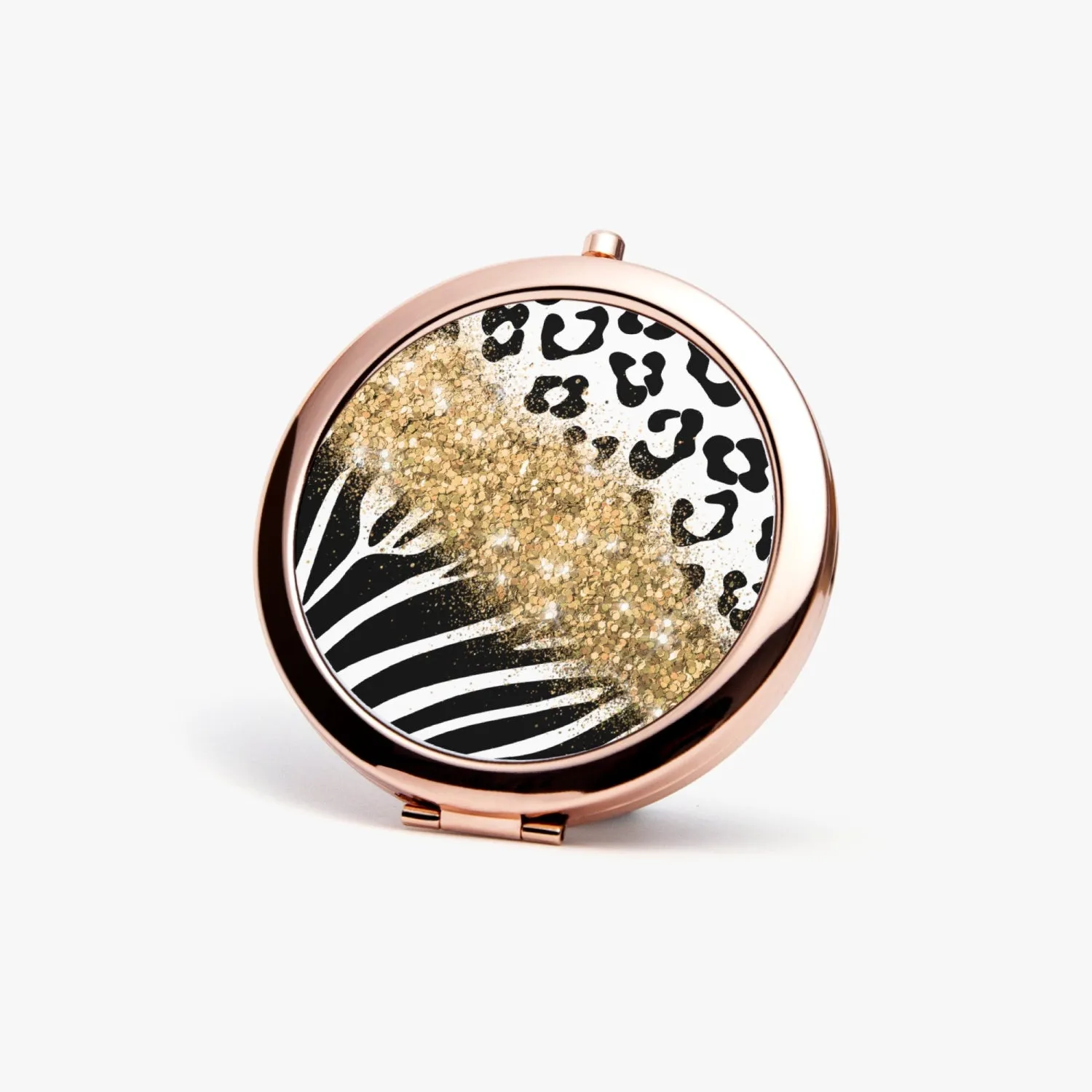 Gold Glitter | Compact Mirror