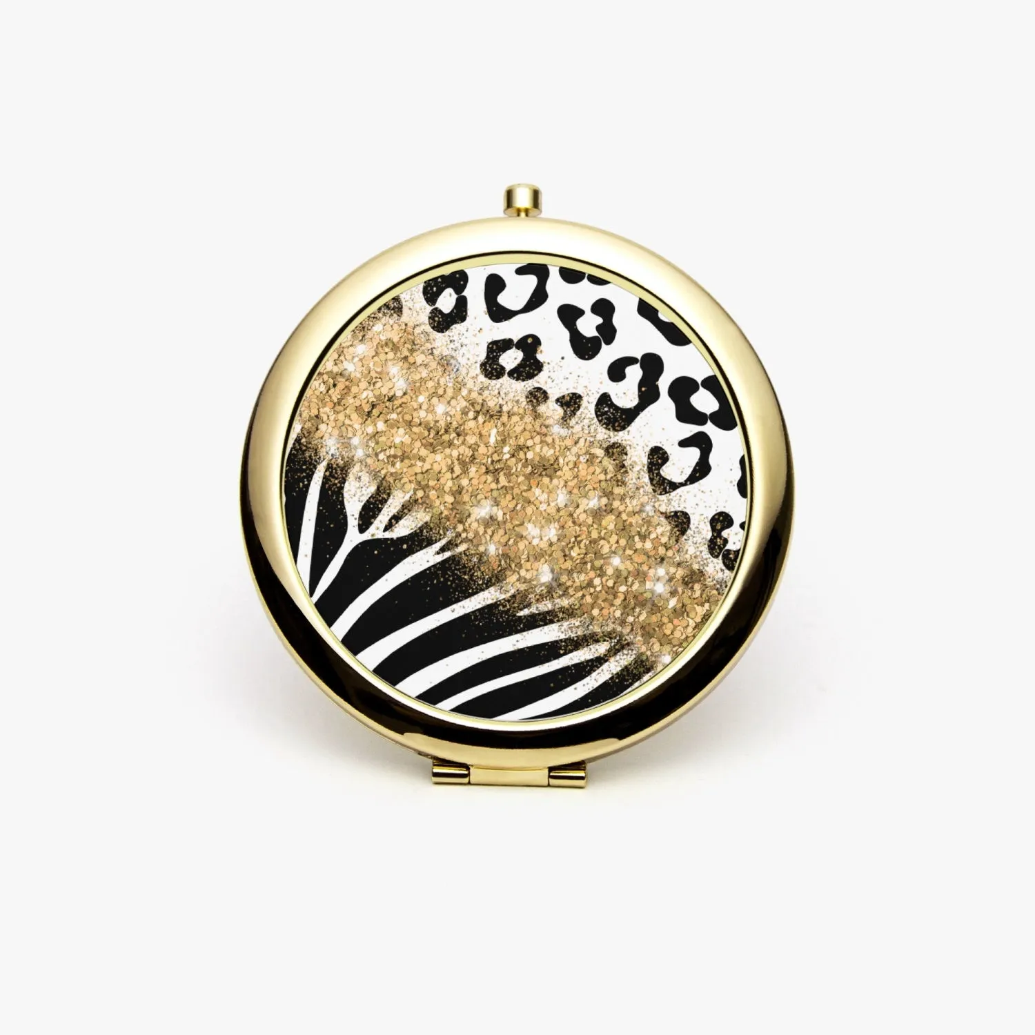 Gold Glitter | Compact Mirror