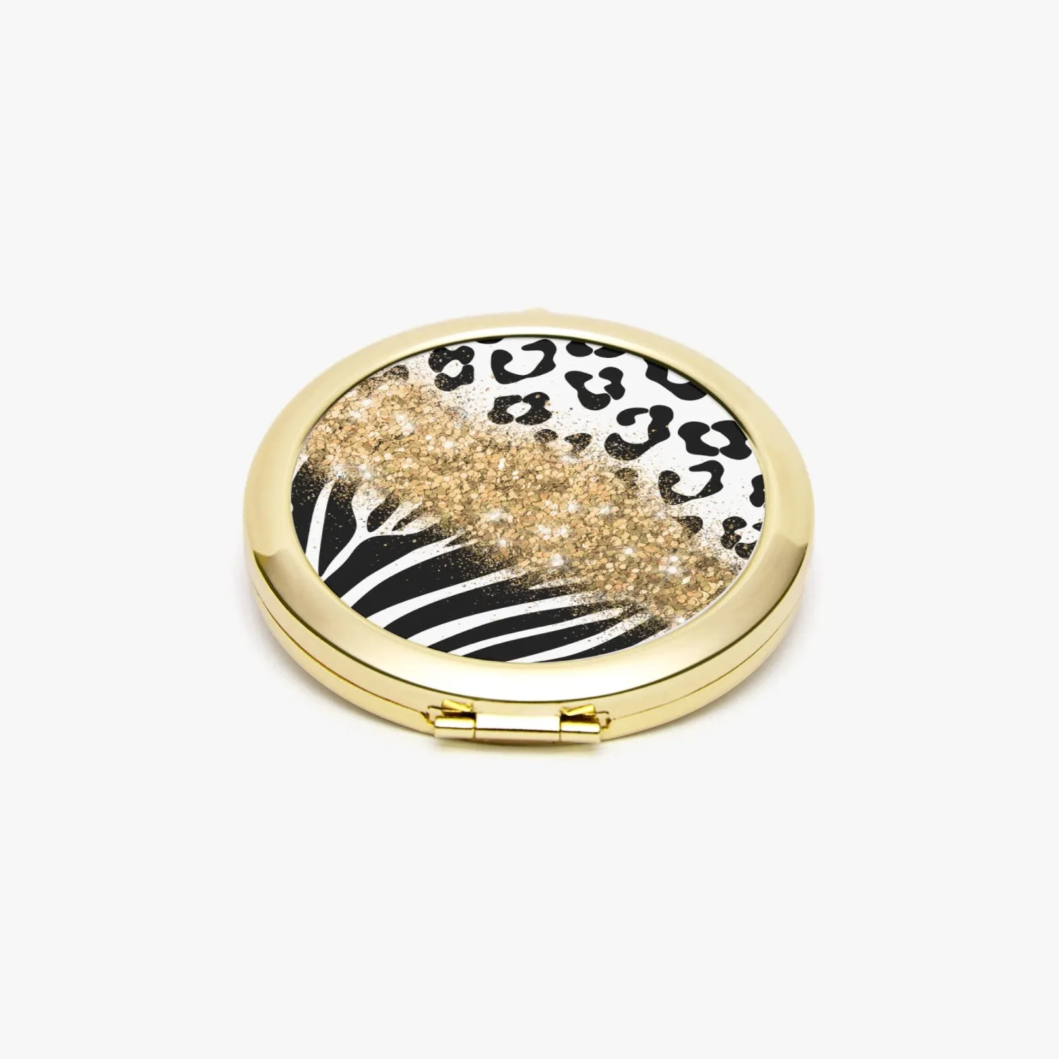 Gold Glitter | Compact Mirror