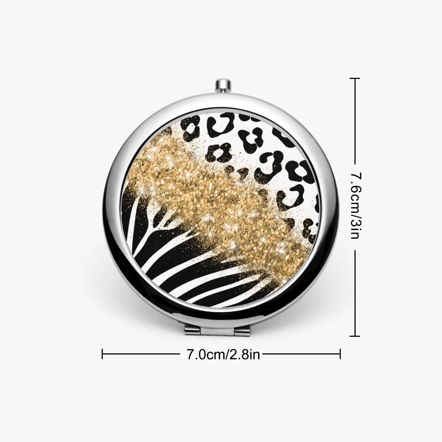 Gold Glitter | Compact Mirror