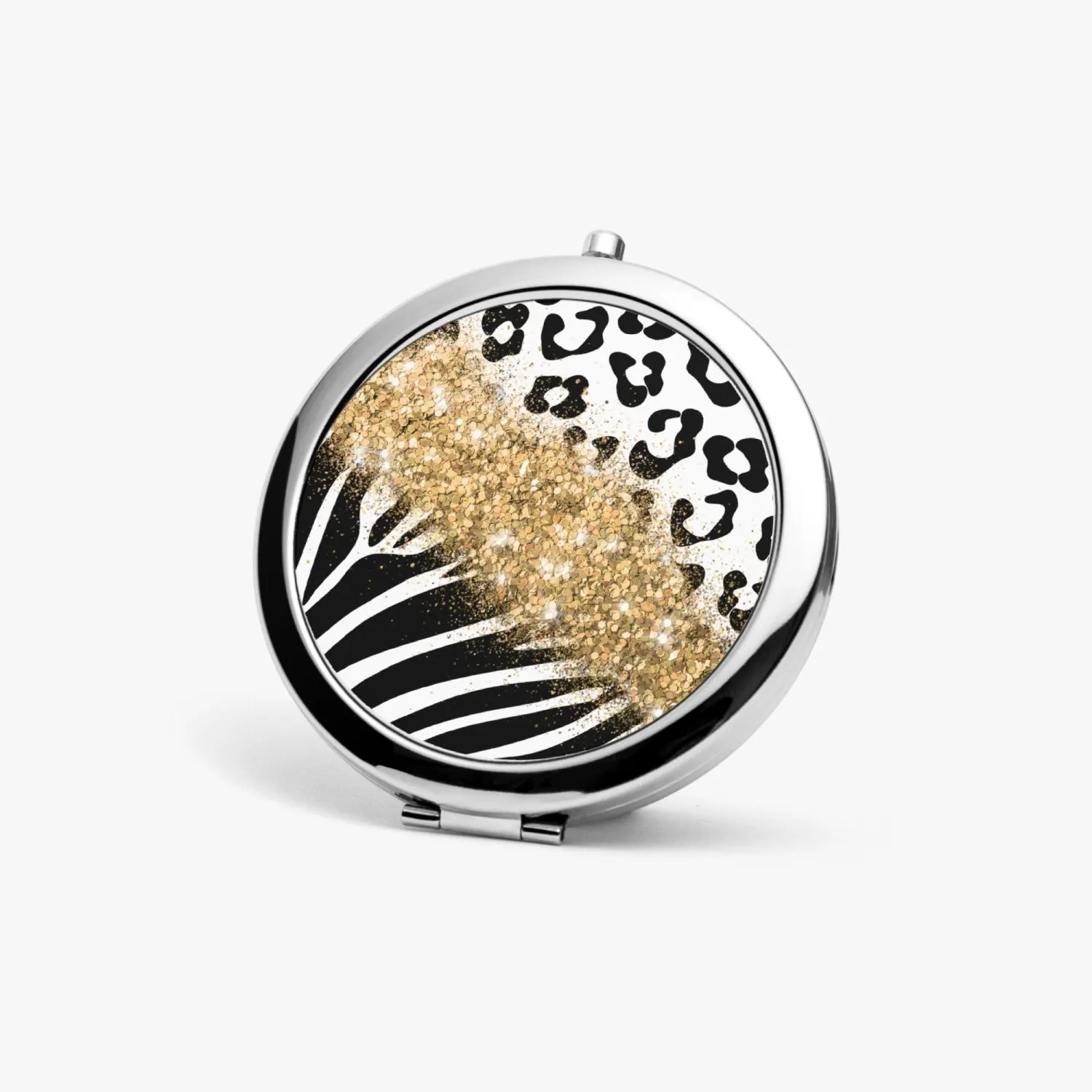 Gold Glitter | Compact Mirror