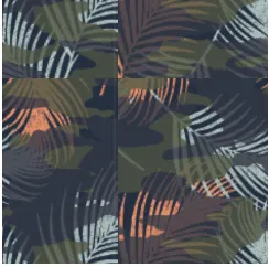 Gusto Recycled Windshell Anorak - Palm Camo Apricot