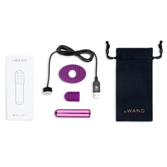 Le Wand Compact Bullet Vibrator Chrome Cherry Collection