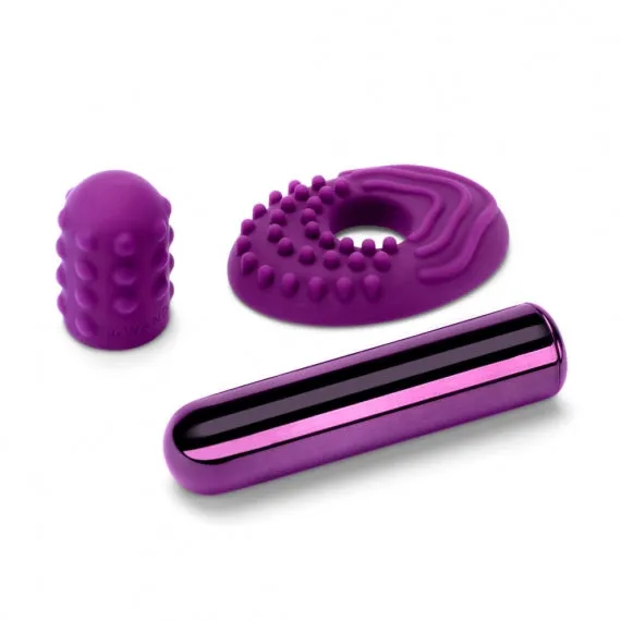 Le Wand Compact Bullet Vibrator Chrome Cherry Collection
