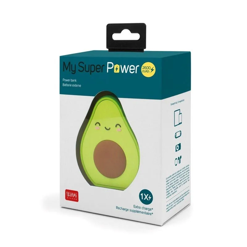 Legami: My Super Power Avocado Power Bank 2600 mAh