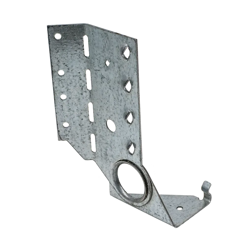 LSSJ ZMAX® Face-Mount Adjustable Light Slopeable/Skewable Jack Hanger for 2x6, Left