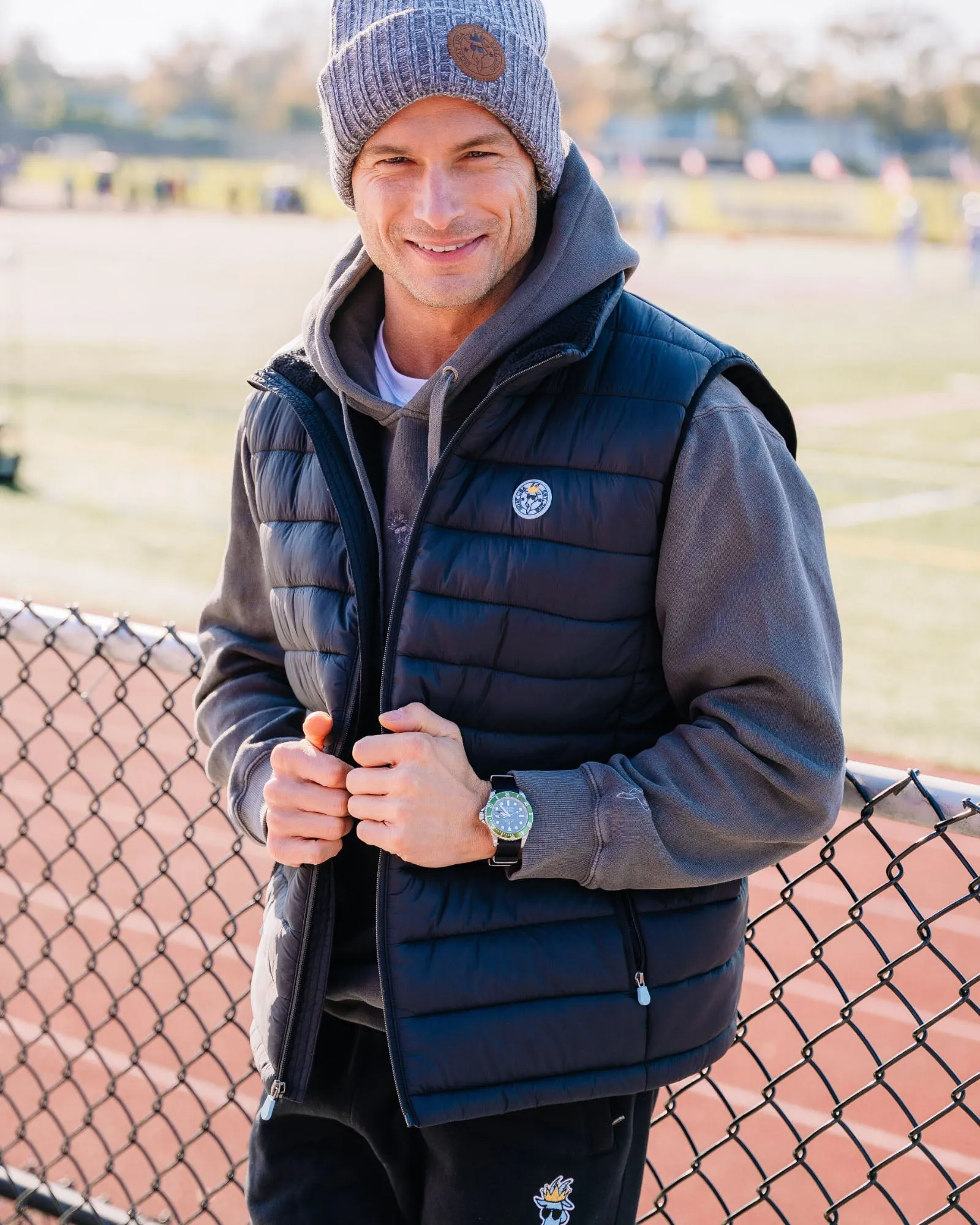 Men's Lightweight Puffer Fleece Vest