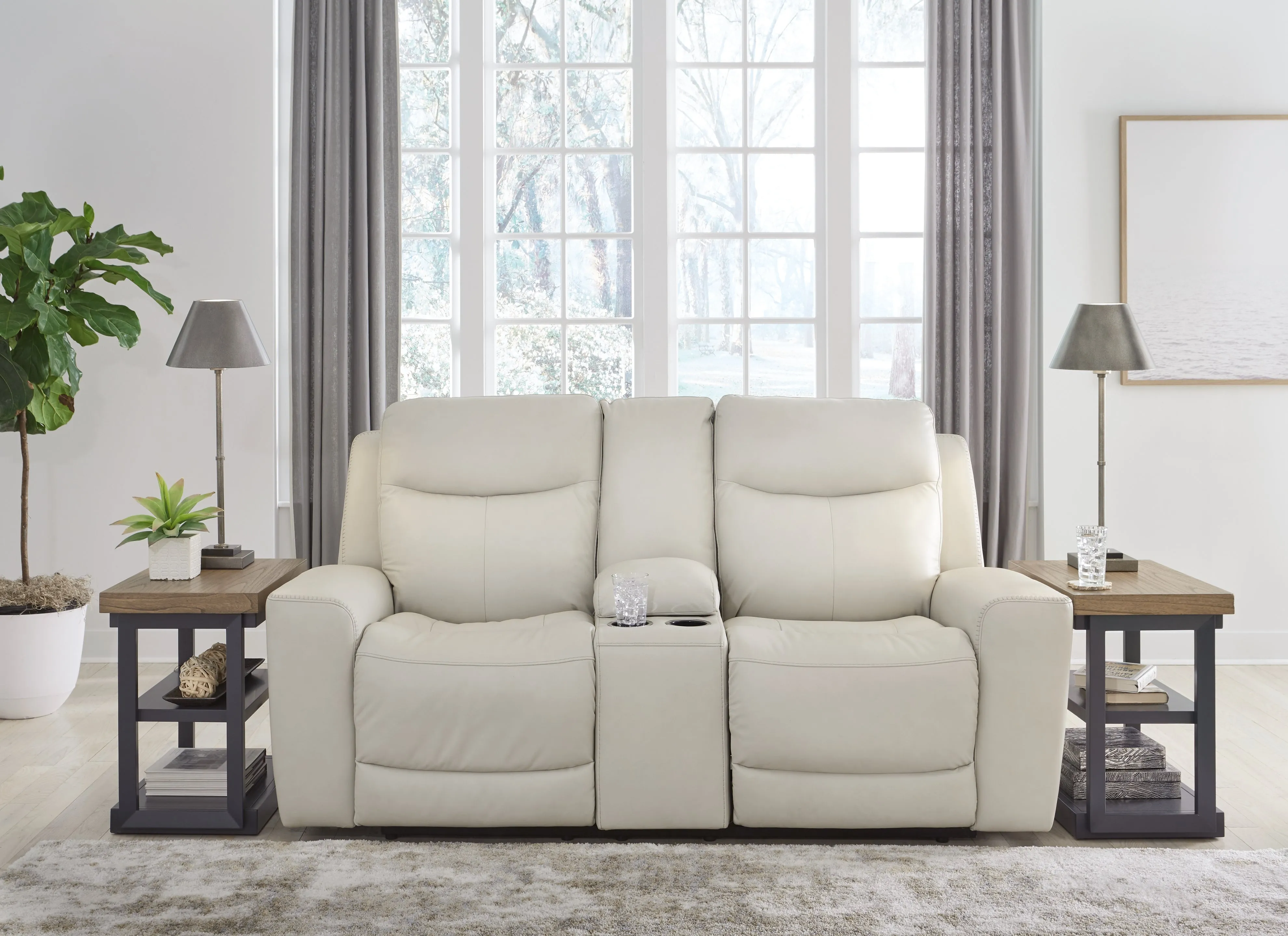Mindanao Sofa, Loveseat and Recliner in Coconut