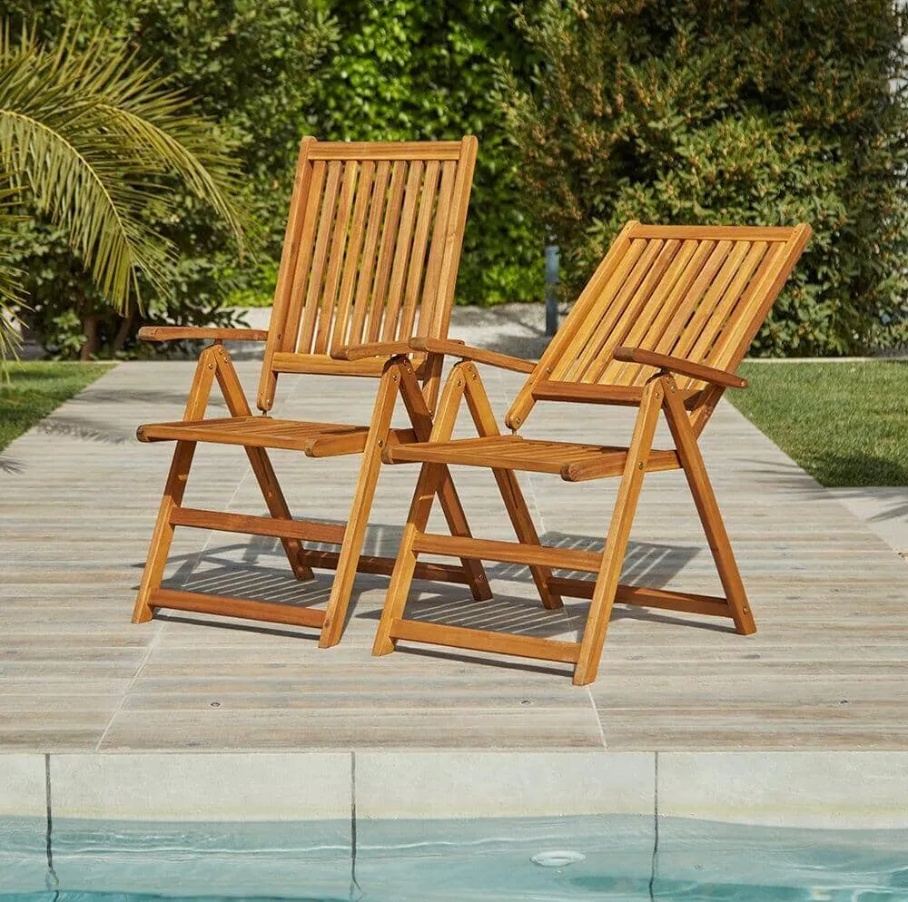 Oakley 4 Seater Wooden Extendable Garden Dining Set