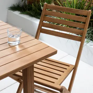 Outlet – Outdoor dining chairs - set of 2 - solid acacia wood