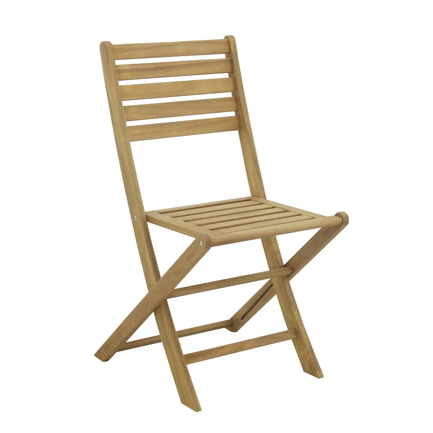 Outlet – Outdoor dining chairs - set of 2 - solid acacia wood