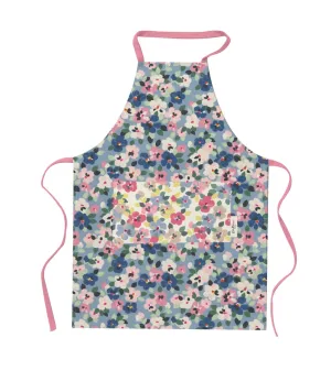 Painted Pansies  Easy Adjustable Apron