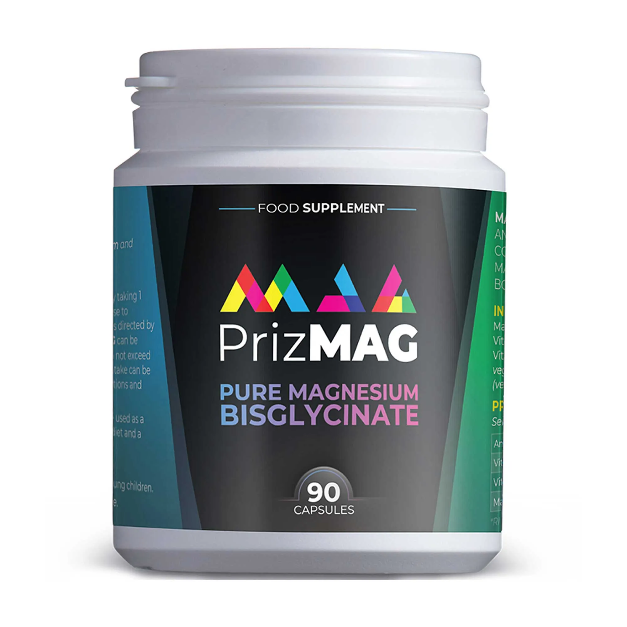 PrizMag Magnesium Bigylcinate 90 - Digestive Health & Sleep Support Formula