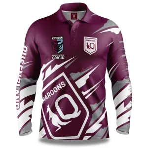 QLD STATE OF ORIGIN NRL "IGNITION" FISHING SHIRT