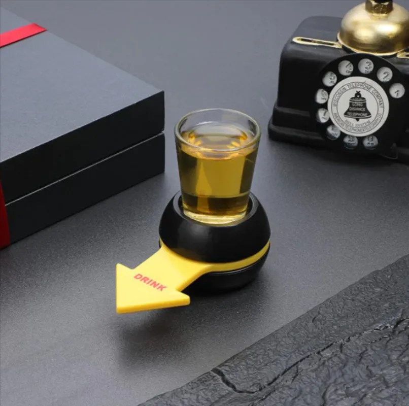 Rotatable Arrow Shot Spinner With Glass Cup F69-38-15