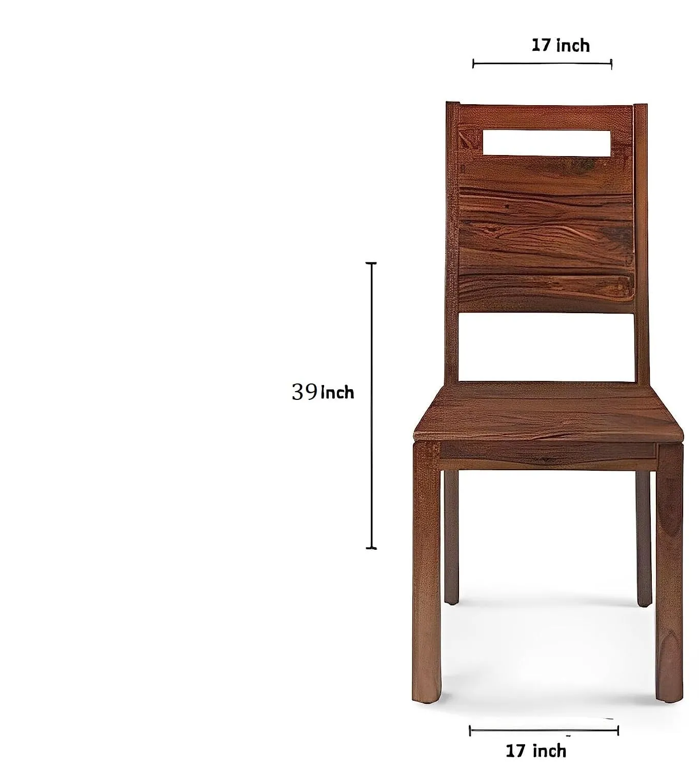 Shree Jeen Mata Enterprises Solid Sheesham Wood Four Seater Dining Set for Dining Room/Hotel/Cafe | Wooden One Dining Table with Four Chairs | Finish- Rustic Teak Finish |