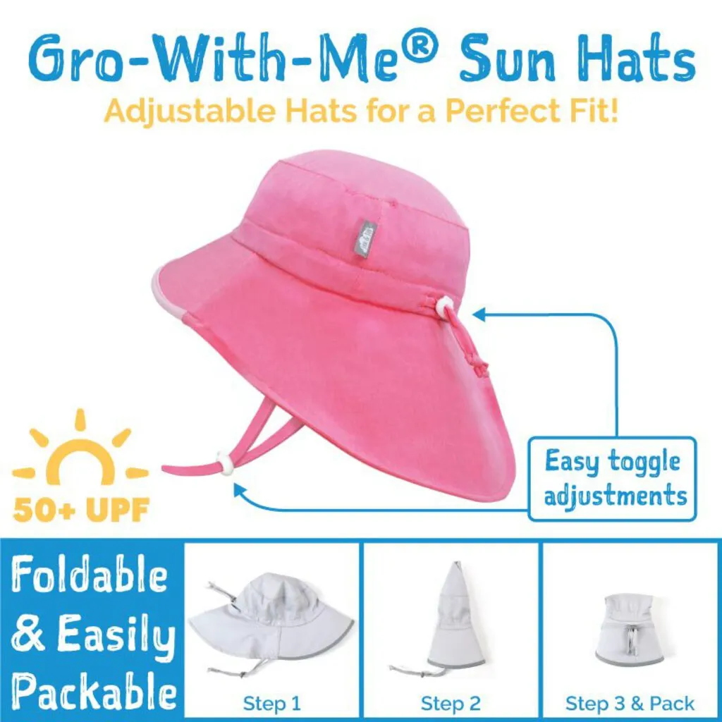 Size S (0-6m): Jan & Jul Aqua Dry Adventure Hat - Tropical Bloom