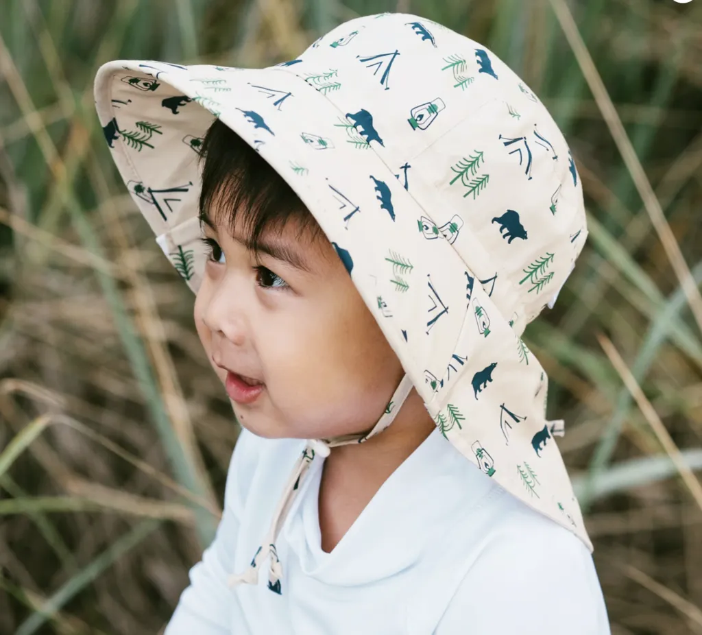 Size XL (5-12): Jan & Jul Cotton Adventure Hat - Bear Camp