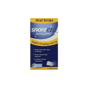 Snoreeze Oral Strips X 14 strips for Snoring Relief